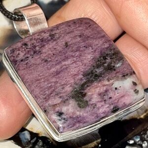 Purple Charoite Pendant 1 7/8”